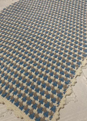 mavi krem kahve karısımı çocuk battaniyesi - Görsel 7