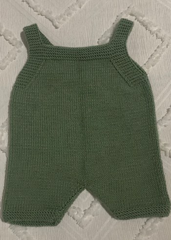 Yeşil Örgü Bebek Tulum - Görsel 6