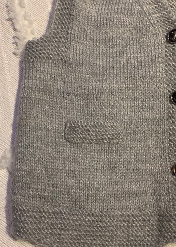 erkek bebek örgü efe yeleği - Görsel 3