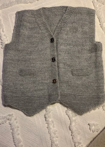 erkek bebek örgü efe yeleği - Görsel 5
