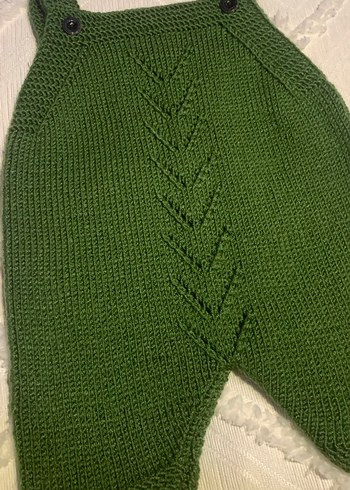 Bebek Örgü Yeşil Tulum - Görsel 2