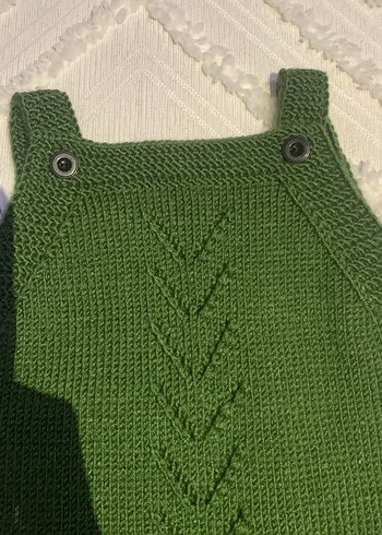 Bebek Örgü Yeşil Tulum - Görsel 4