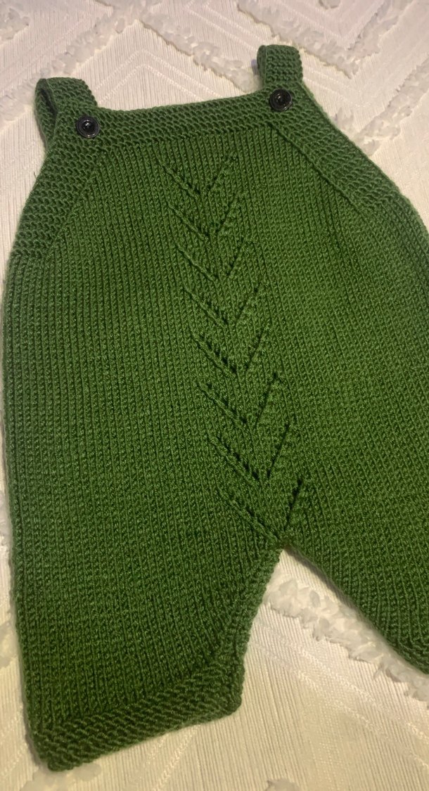 Bebek Örgü Yeşil Tulum - Görsel 2