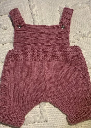 gül kurusu kız bebek tulum - Görsel 2