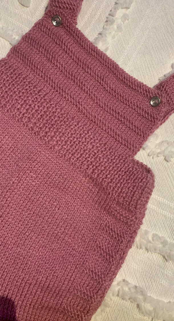 gül kurusu kız bebek tulum - Görsel 3