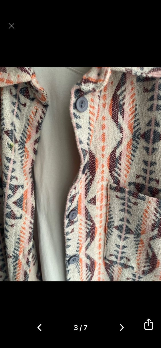 Bohem Tarz Çok Renkli Uzun Kollu Gömlek - Görsel 3