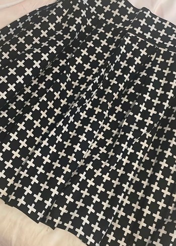 Siyah Kareli Pilili Uzun Midi Etek - Görsel 3