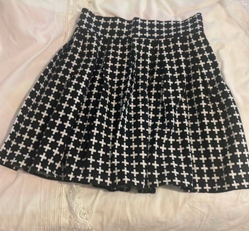 Siyah Kareli Pilili Uzun Midi Etek - Görsel 2