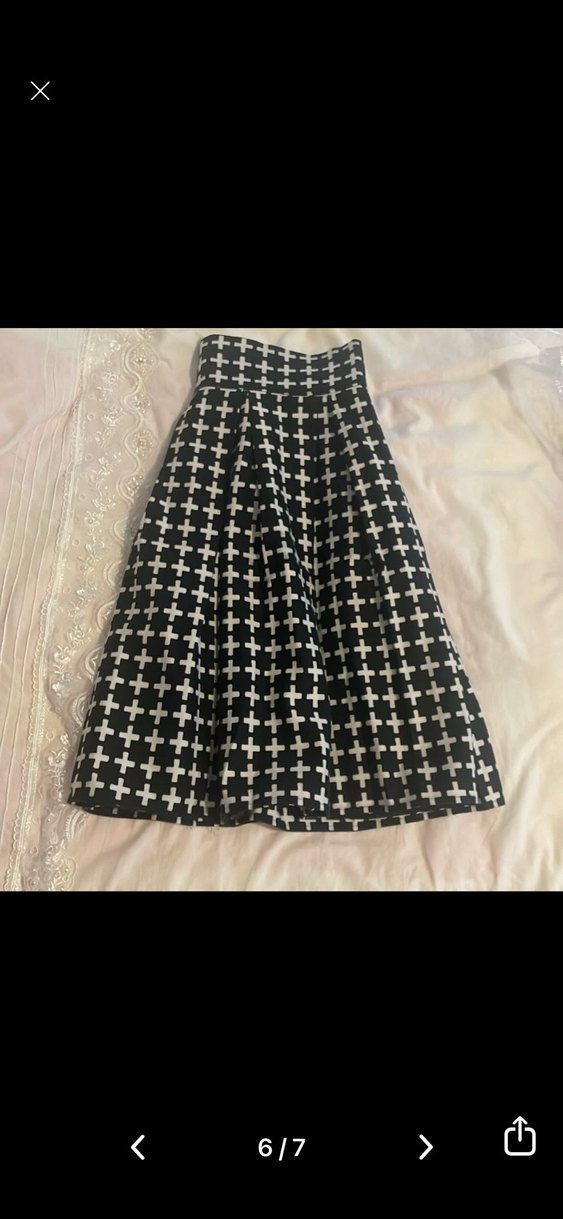 Siyah Kareli Pilili Uzun Midi Etek - Görsel 4