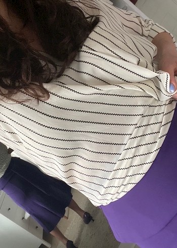 Kadın Mor Uzun Dökümlü Etek - Görsel 7