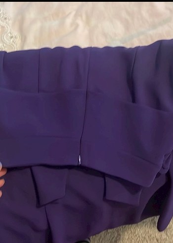 Kadın Mor Uzun Dökümlü Etek - Görsel 5