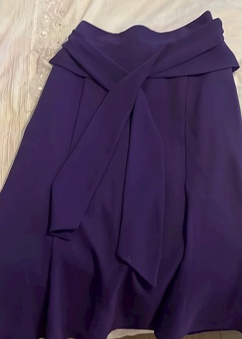 Kadın Mor Uzun Dökümlü Etek - Görsel 3