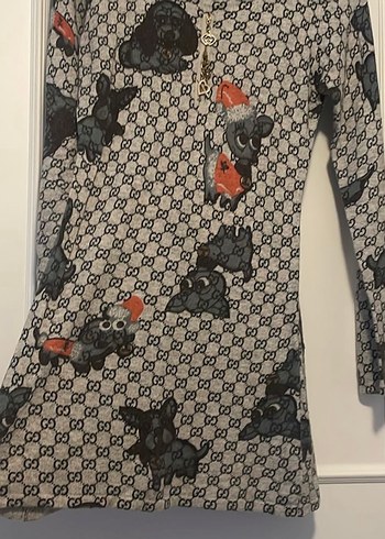 Gri Baskılı Fermuarlı Kedi Kıyafeti - Görsel 6