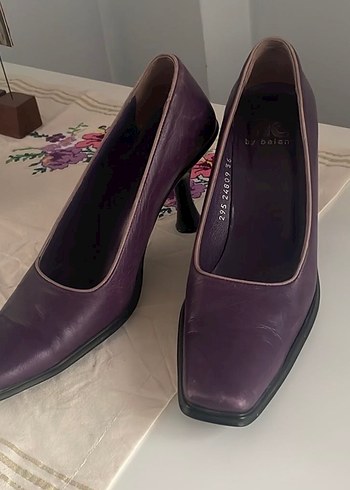 Mor Rugan Stiletto Topuklu Kadın Ayakkabı - Görsel 7