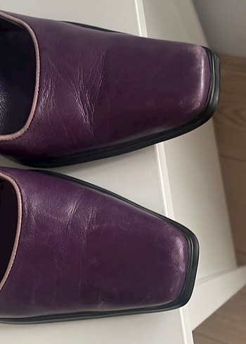 Mor Rugan Stiletto Topuklu Kadın Ayakkabı - Görsel 4