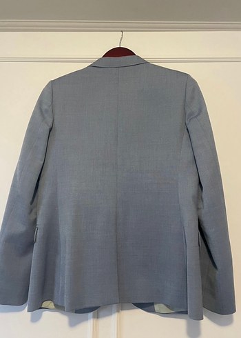 Açık mavi kadın Ceket, Klasik Kesim, Düğmeli - Görsel 6