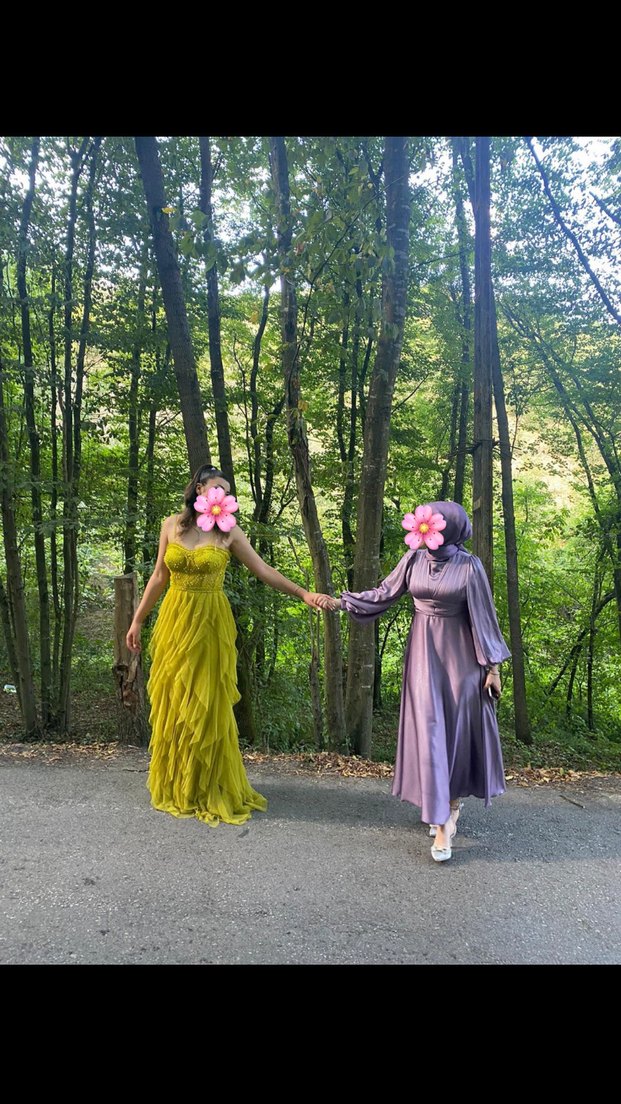 Mor lila tesettür Abiye - Görsel 3