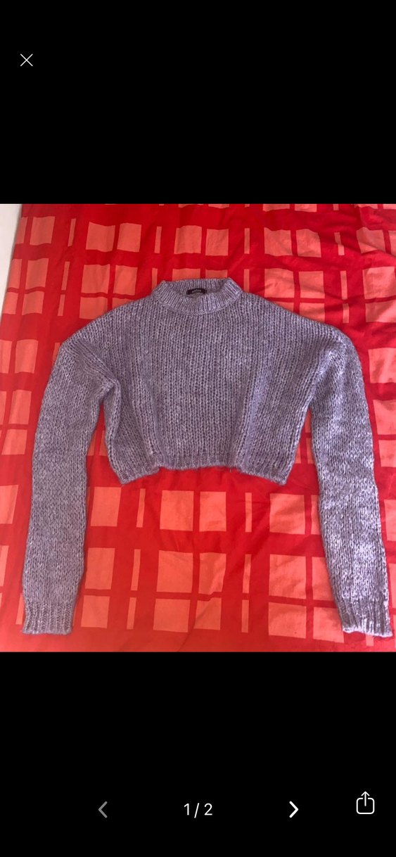 Addax Lila Mor Örgü Kadın Kazak - Görsel 2