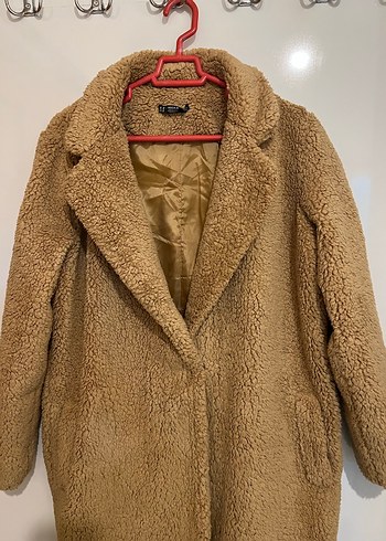 Kahverengi Midi Kadın Kürk Detaylı Kaban - Görsel 2