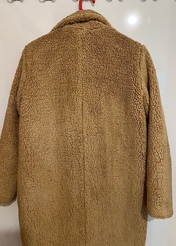 Kahverengi Midi Kadın Kürk Detaylı Kaban - Görsel 6