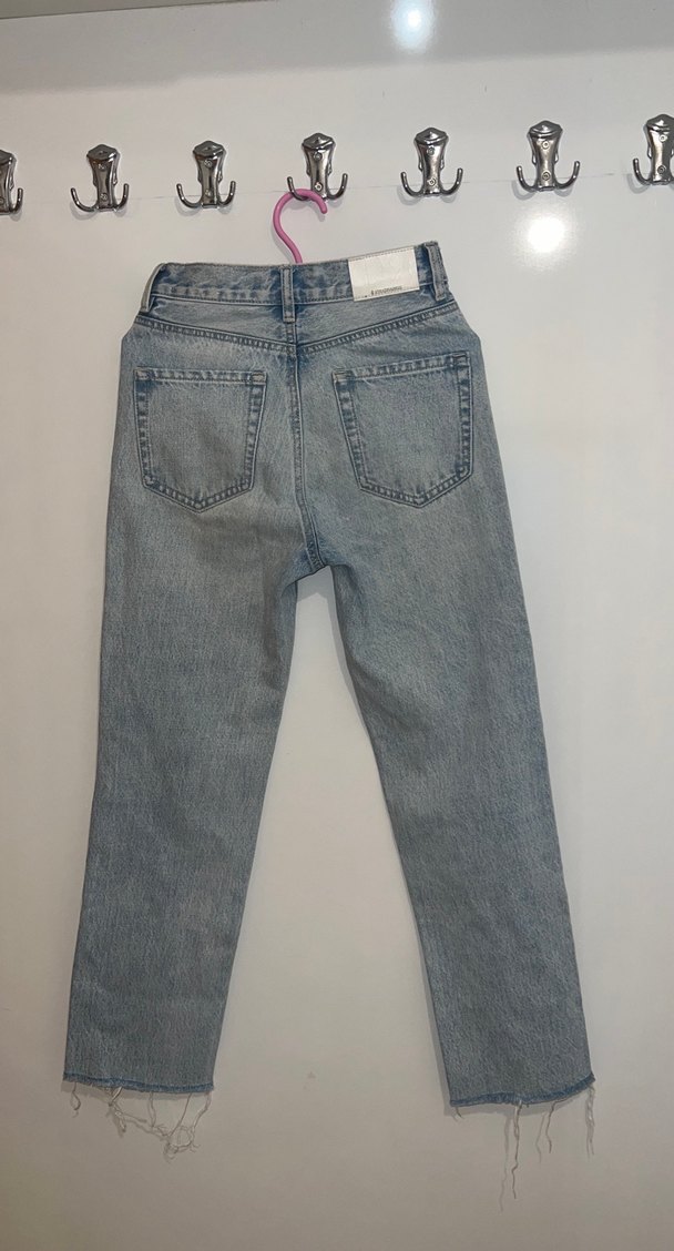 Düz Kesim Kadın Denim Pantolon - Görsel 3