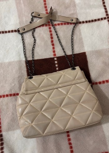 Krem Rengi Şık Çanta  Az Kullanılmış,temiz - Görsel 2