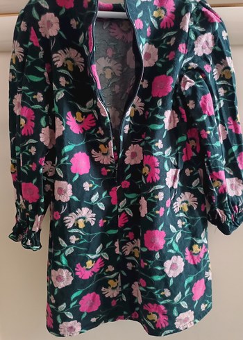 Çiçek Desenli Bohem Kız Elbisesi - Görsel 2