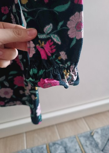 Çiçek Desenli Bohem Kız Elbisesi - Görsel 3