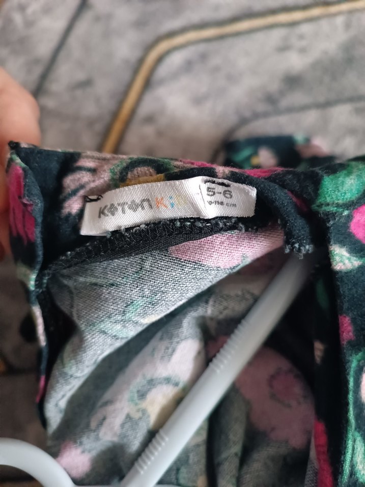 Çiçek Desenli Bohem Kız Elbisesi - Görsel 4