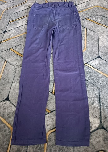 Mor kız  Çocuk Denim Pantolon - Görsel 2