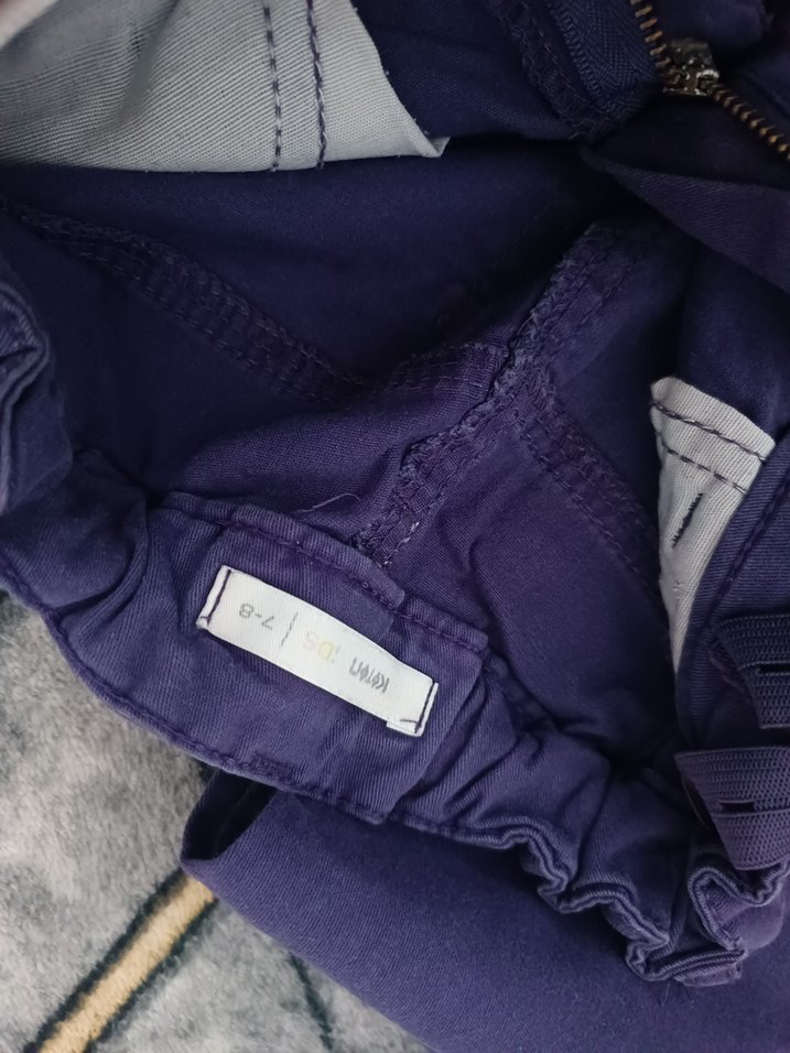 Mor kız  Çocuk Denim Pantolon - Görsel 3