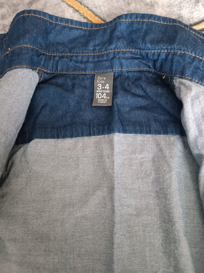 Erkek Çocuk Kot Gömlek Uzun Kollu - Görsel 3