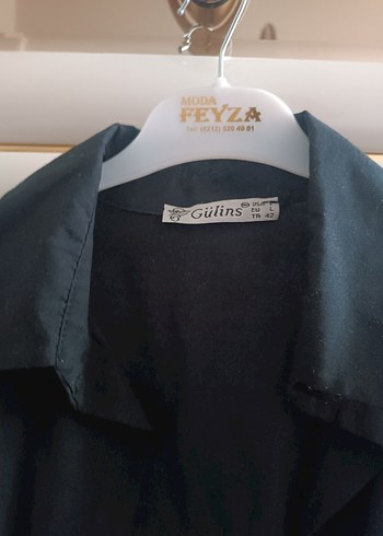 Siyah Düğmeli Uzun Kollu Gömlek - Görsel 2