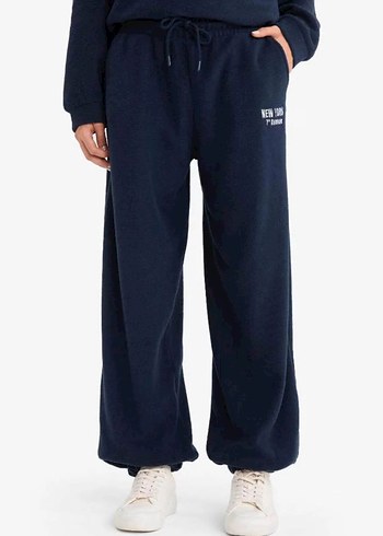 Lacivert Yüksek Yakalı Kadın Eşofman Takımı - Görsel 2