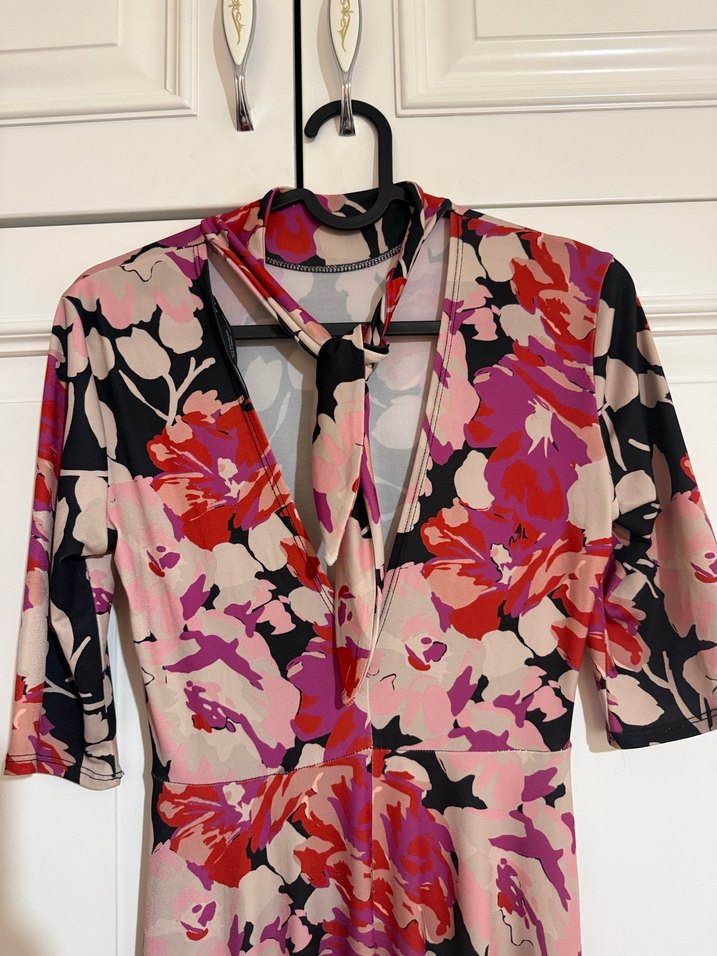 ZARA ÇİÇEKLİ ELBİSE - Görsel 2