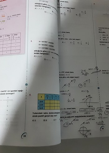 11. Sınıf Matematik Soru Bankası bilgi sarmal - Görsel 8