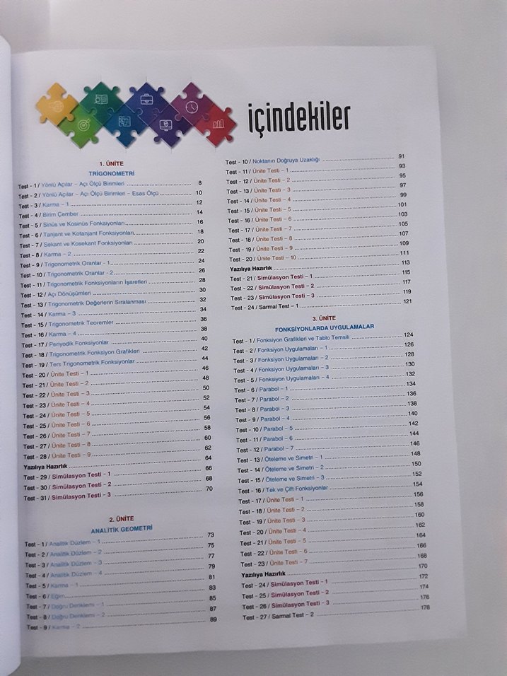 11. Sınıf Matematik Soru Bankası bilgi sarmal - Görsel 2