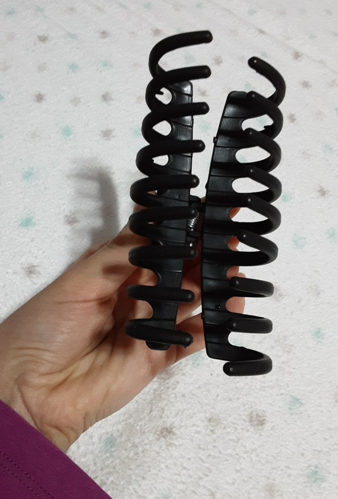 Siyah Plastik Saç Tokası - Görsel 2