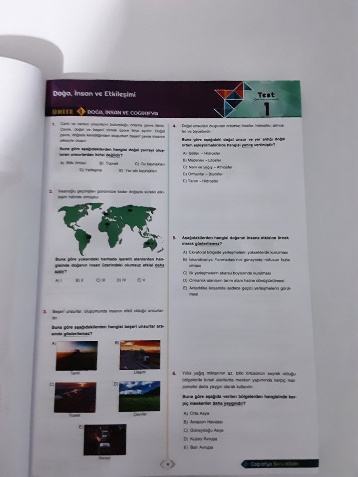 9. Sınıf Coğrafya Soru Kitabı Limit Yayınları - Görsel 4