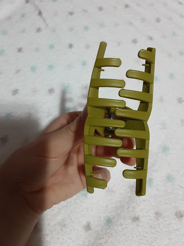 Yeşil  Plastik Saç Tokası - Görsel 2