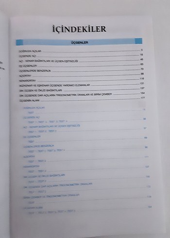 Derece 9. Sınıf Matematik Üçgenler Veri Kitabı - Görsel 2