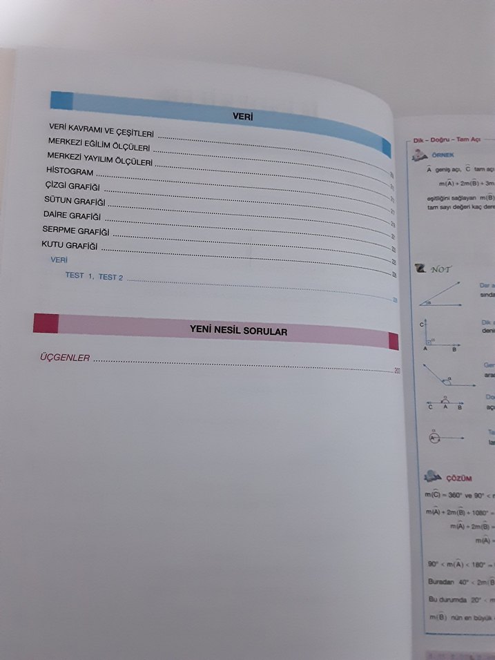 Derece 9. Sınıf Matematik Üçgenler Veri Kitabı - Görsel 3