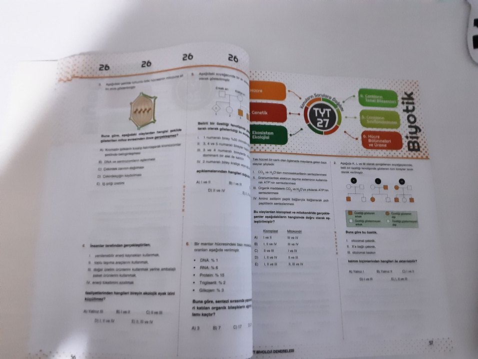 TYT Biyoloji  Branş Denemeleri 60x6 Video Çözümlü biyotik yayın - Görsel 5