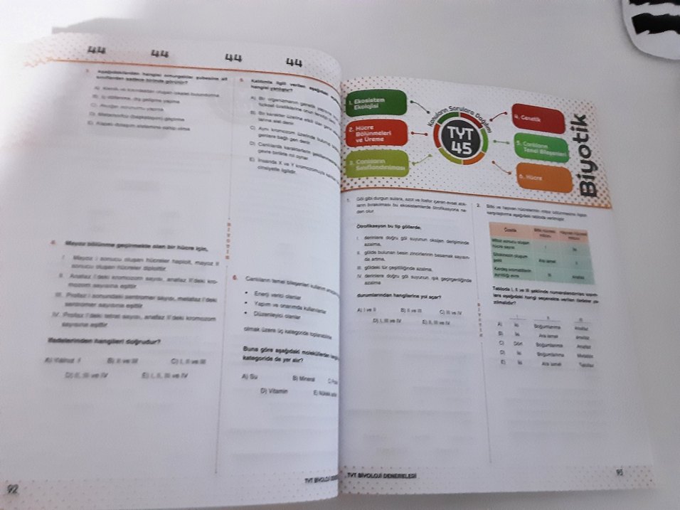 TYT Biyoloji  Branş Denemeleri 60x6 Video Çözümlü biyotik yayın - Görsel 4