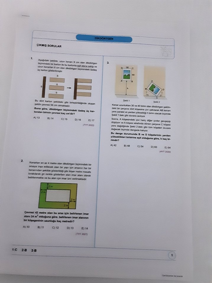 Geometri TYT-AYT sorular - Görsel 5