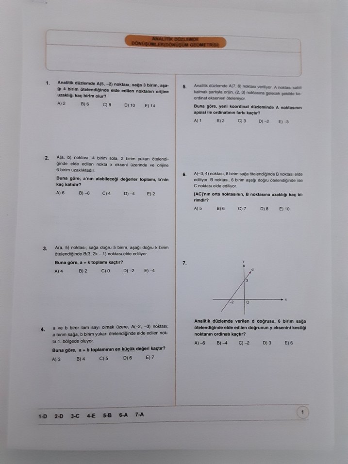 Geometri TYT-AYT sorular - Görsel 2
