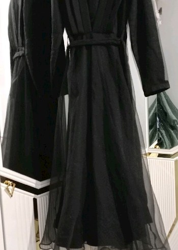 Siyah Kollu Kadın abiye - Görsel 2