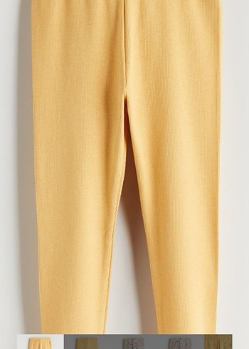 Kız Çocuk Sarı Pamuklu Tayt lcw 1/2 yaş - Görsel 3