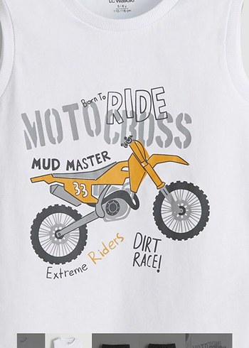 Erkek Bebek Gri Bisikletçi Tarzı Kolsuz Takım - Görsel 2