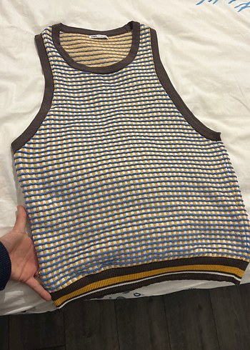 Çok Renkli  Triko Kolsuz - Görsel 4